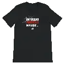 T-shirt sombre unisexe premium | Un grand pouvoir