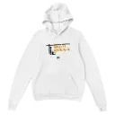 Hoodie blanc unisexe | Quand te reverrai-je ...