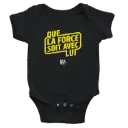 Body bébé | Que la Force soit avec lui (jaune)