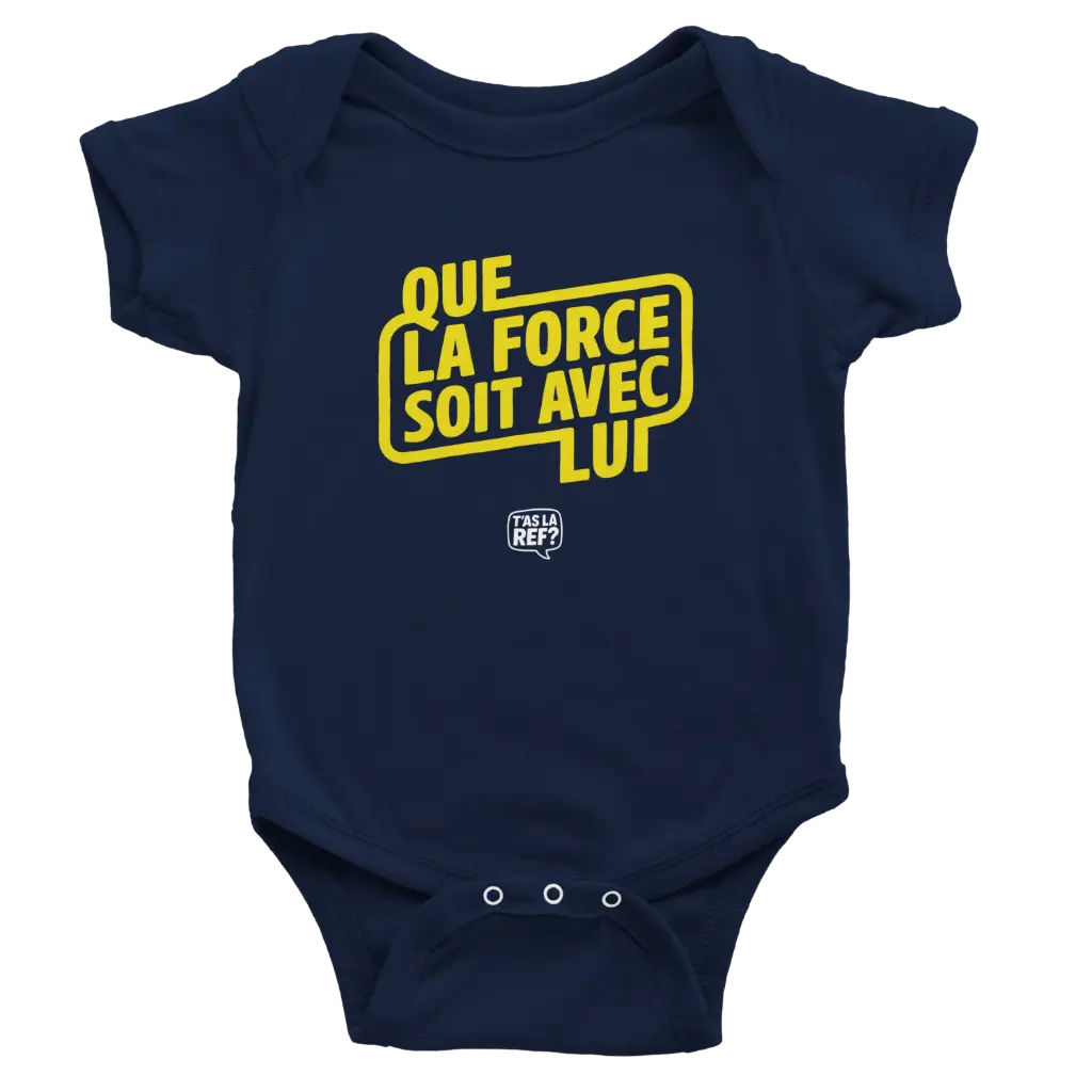 Body bébé | Que la Force soit avec lui (jaune)