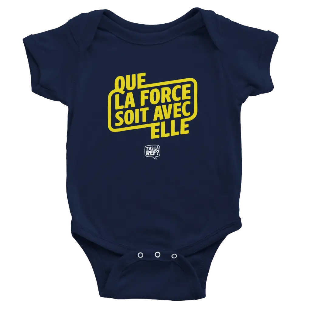 Body bébé | Que la Force soit avec elle (jaune)