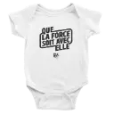 Body bébé | Que la Force soit avec elle (noir)