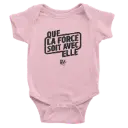 Body bébé | Que la Force soit avec elle (noir)