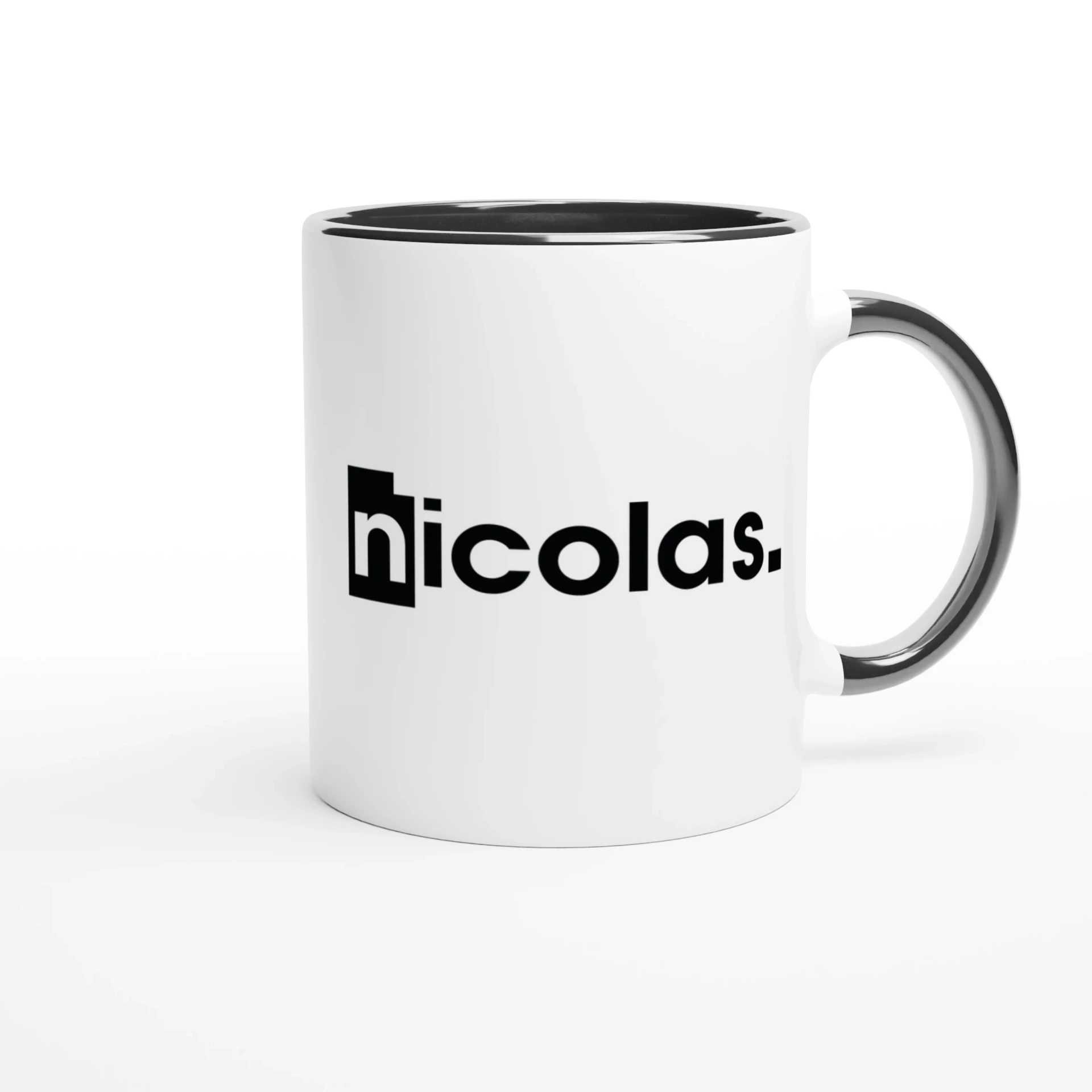 Mug en céramique blanche 325 ml | Adquat x Nicolas