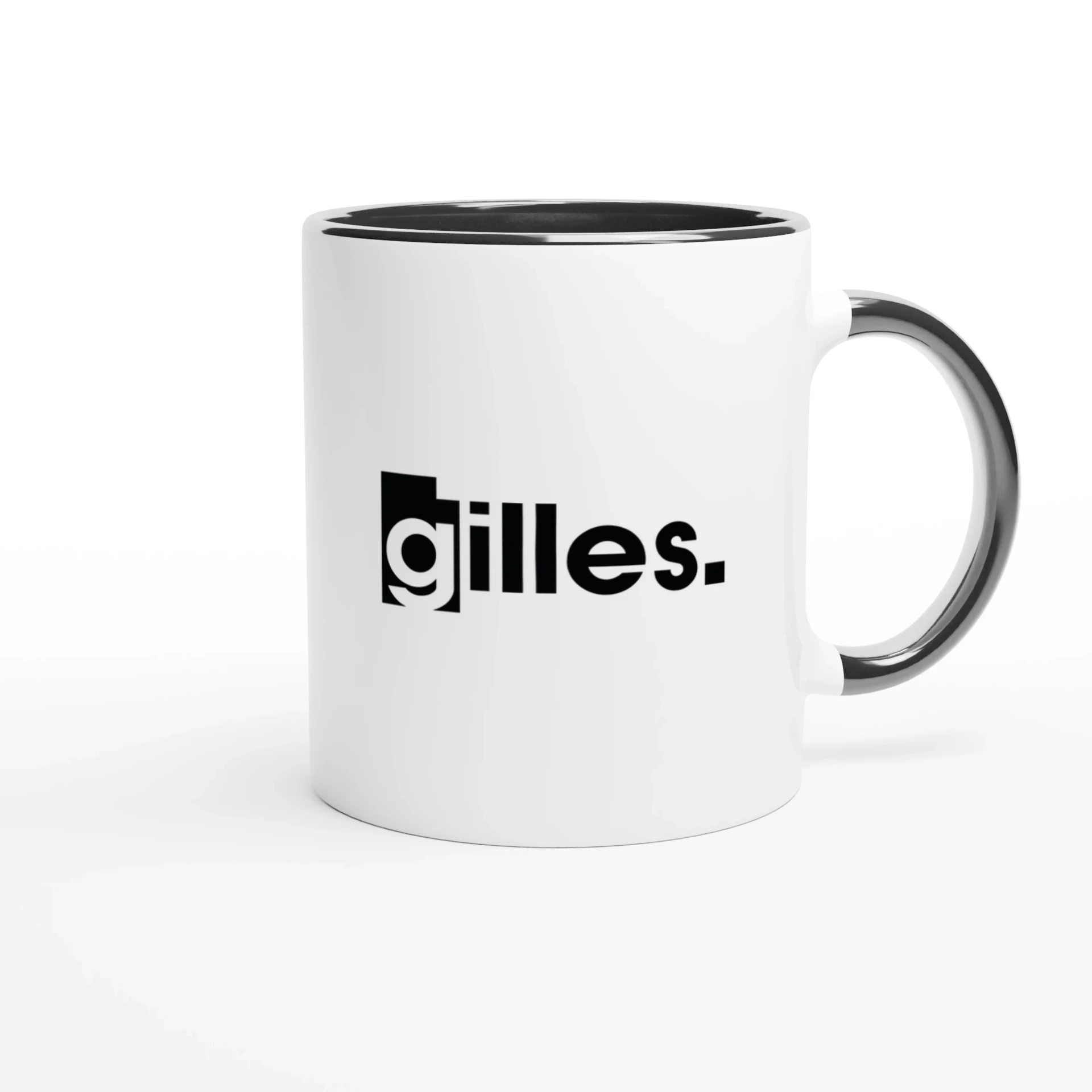 Mug en céramique blanche 325 ml | Adquat x Gilles
