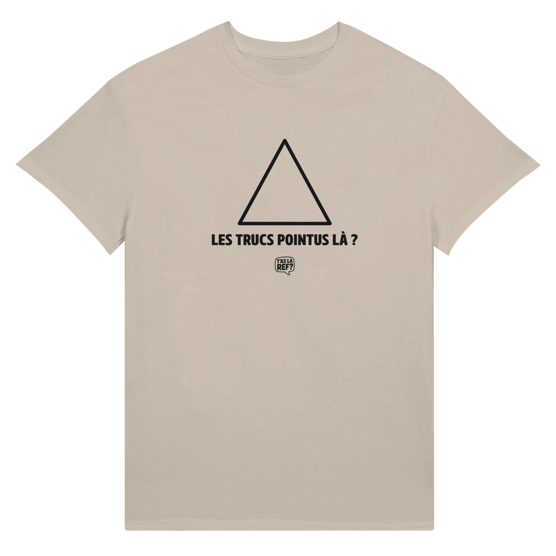 T-shirt coton unisexe clair | Les trucs pointus là ?