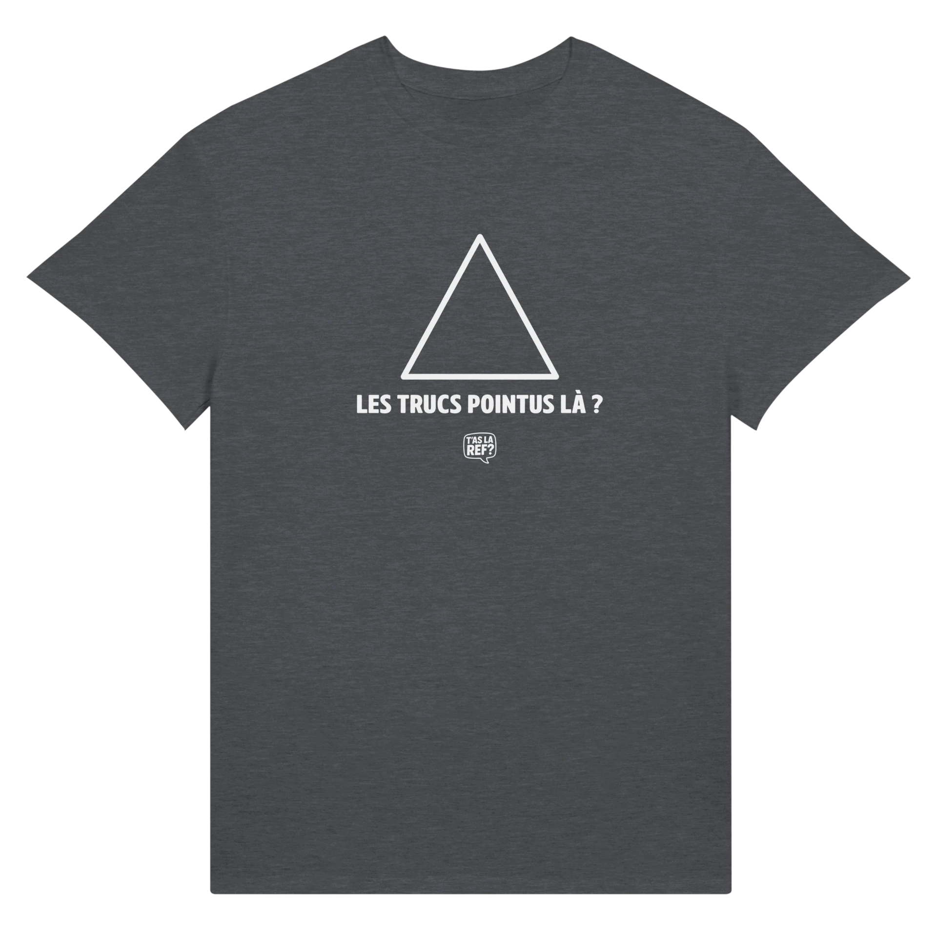 T-shirt coton unisexe sombre | Les trucs pointus là ?