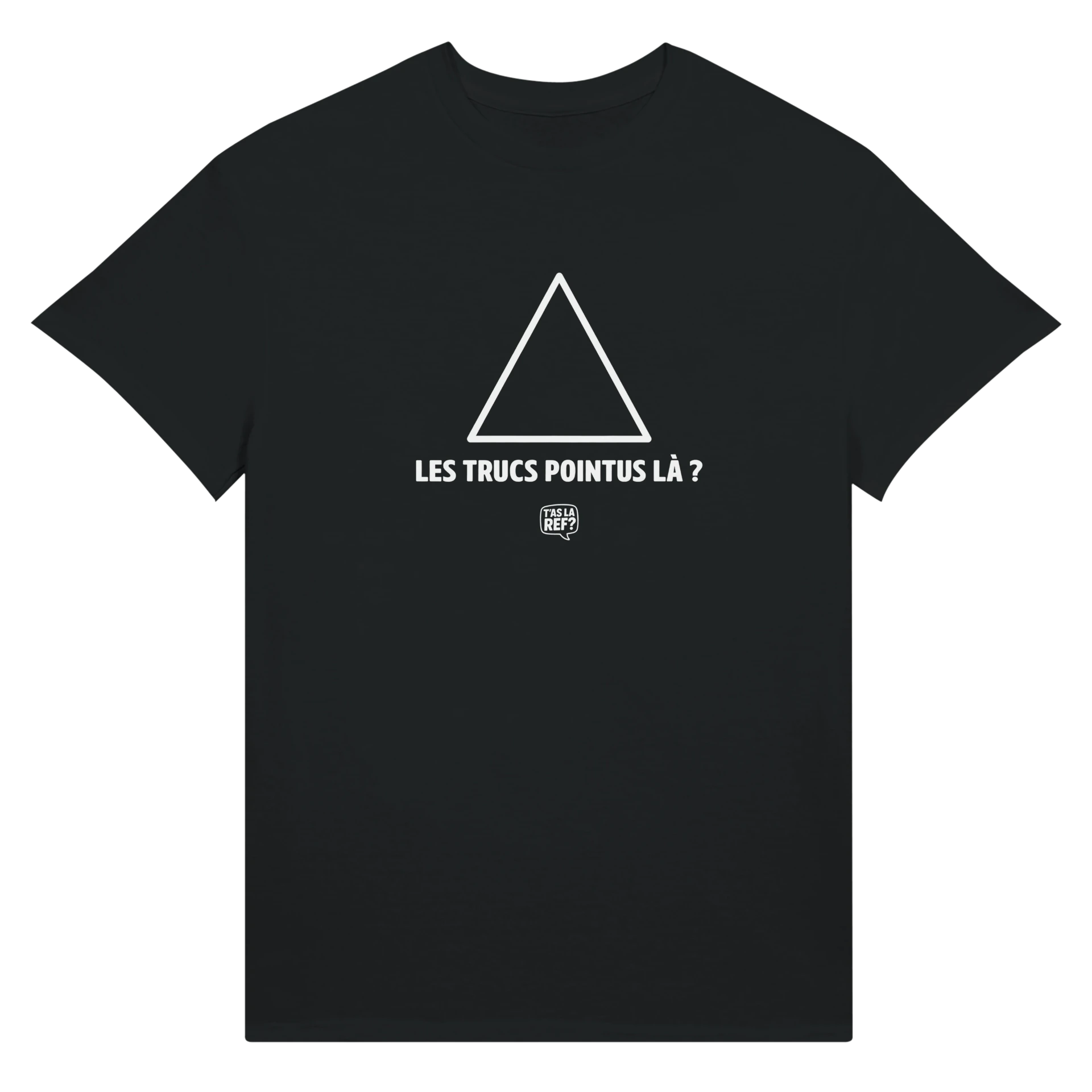 T-shirt coton unisexe sombre | Les trucs pointus là ?