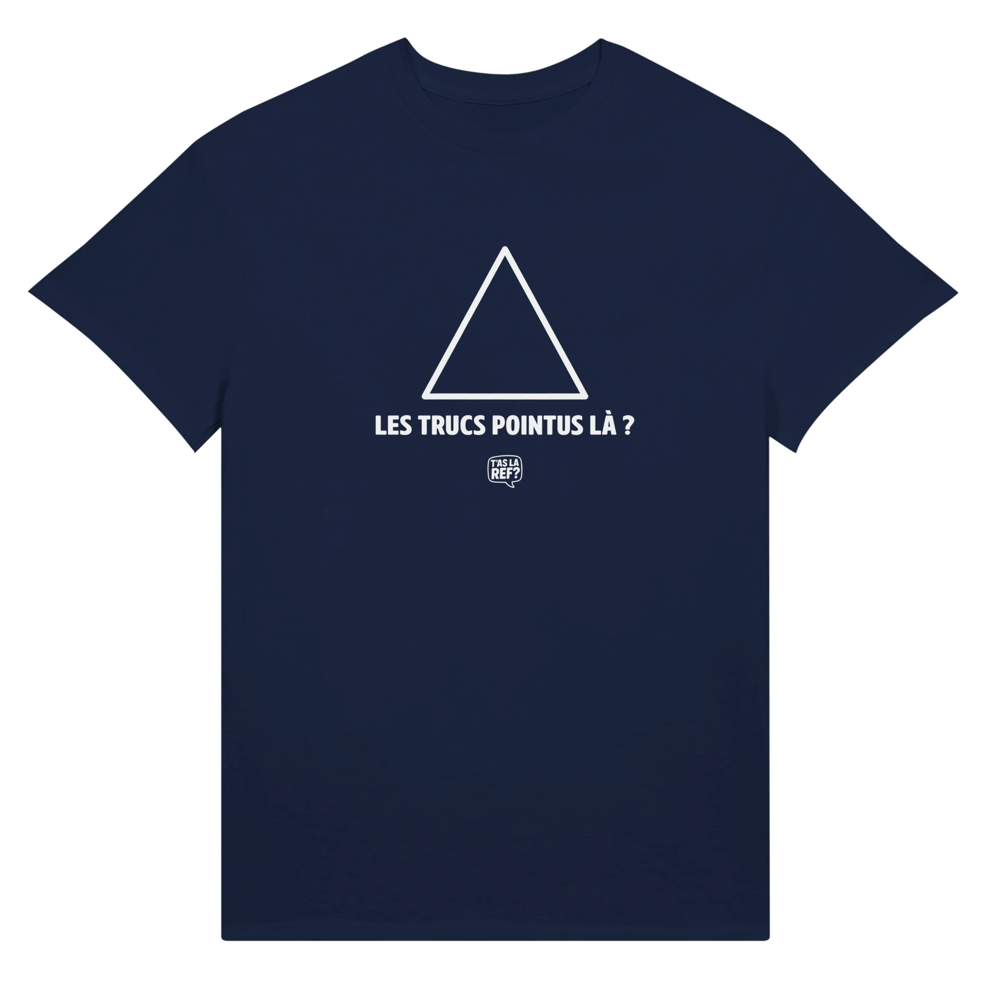 T-shirt coton unisexe sombre | Les trucs pointus là ?