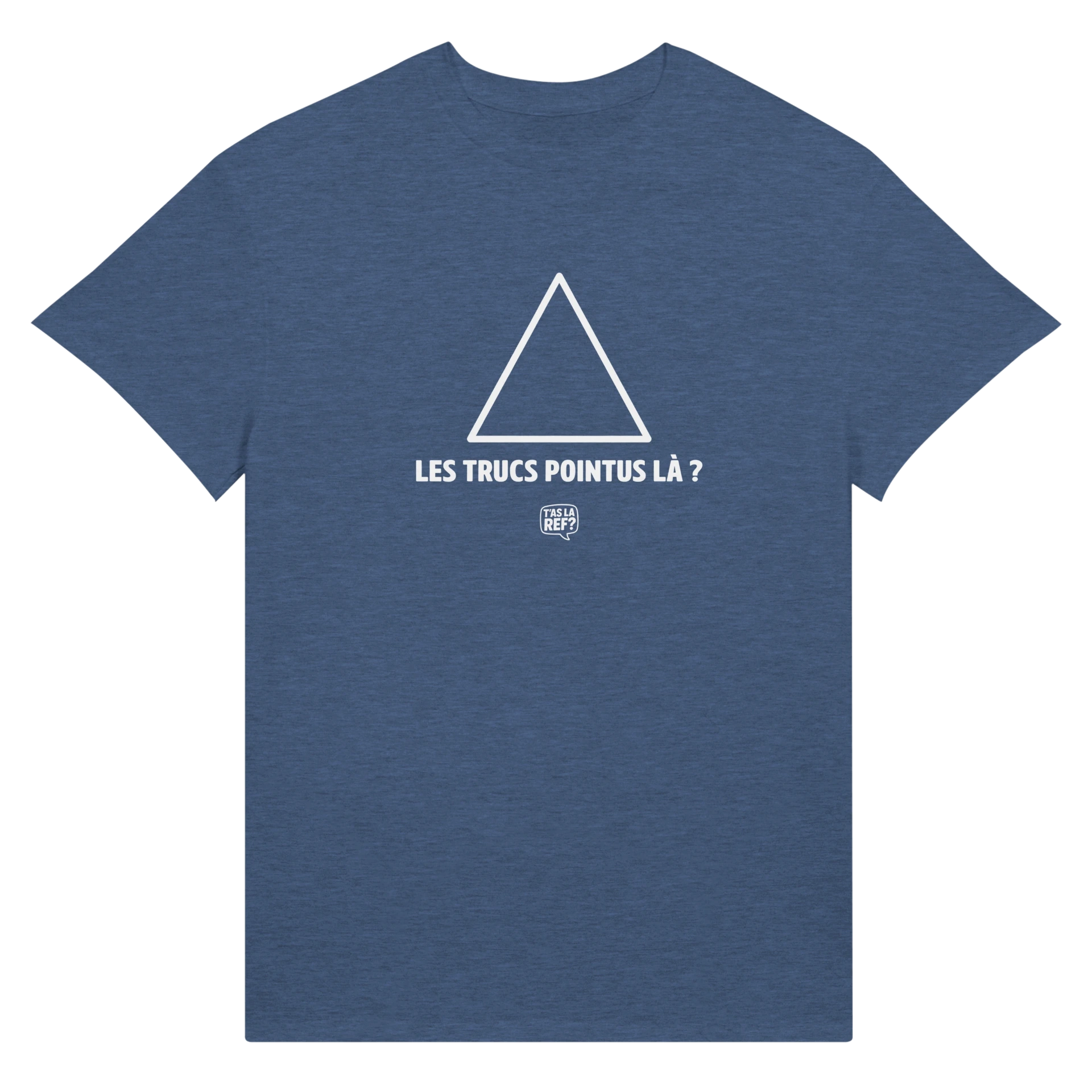 T-shirt coton unisexe bleu | Les trucs pointus là ?