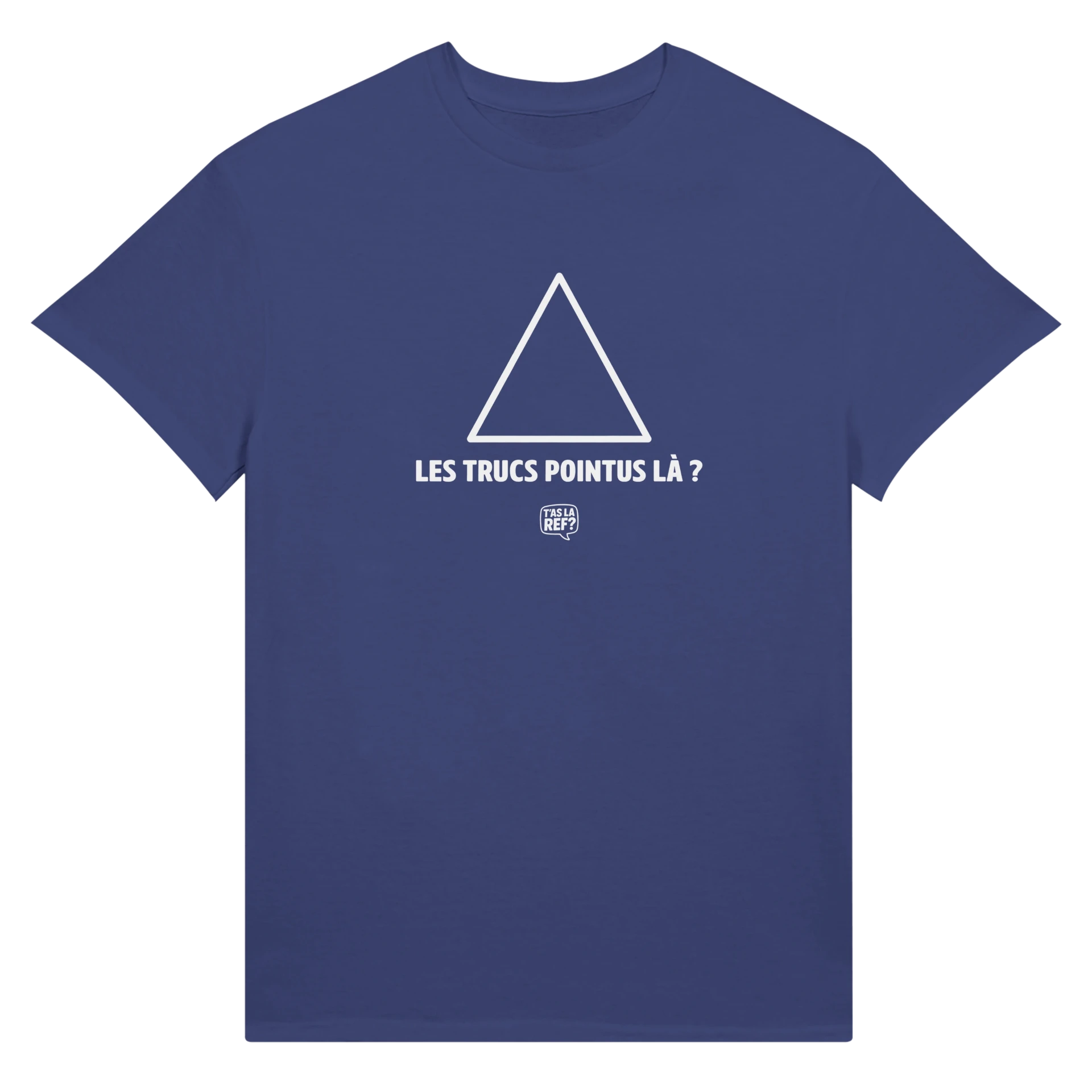 T-shirt coton unisexe bleu | Les trucs pointus là ?