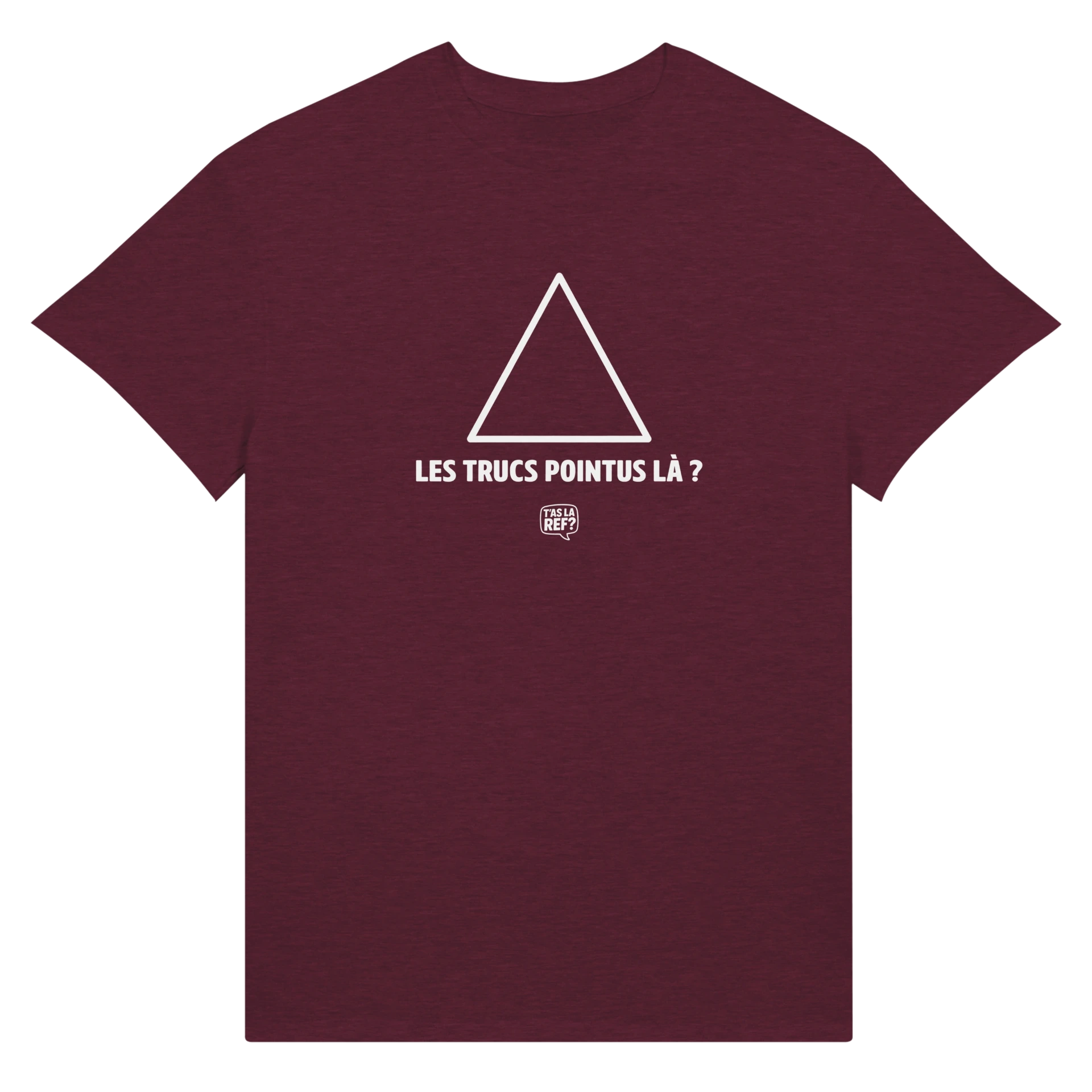 T-shirt coton unisexe rouge | Les trucs pointus là ?