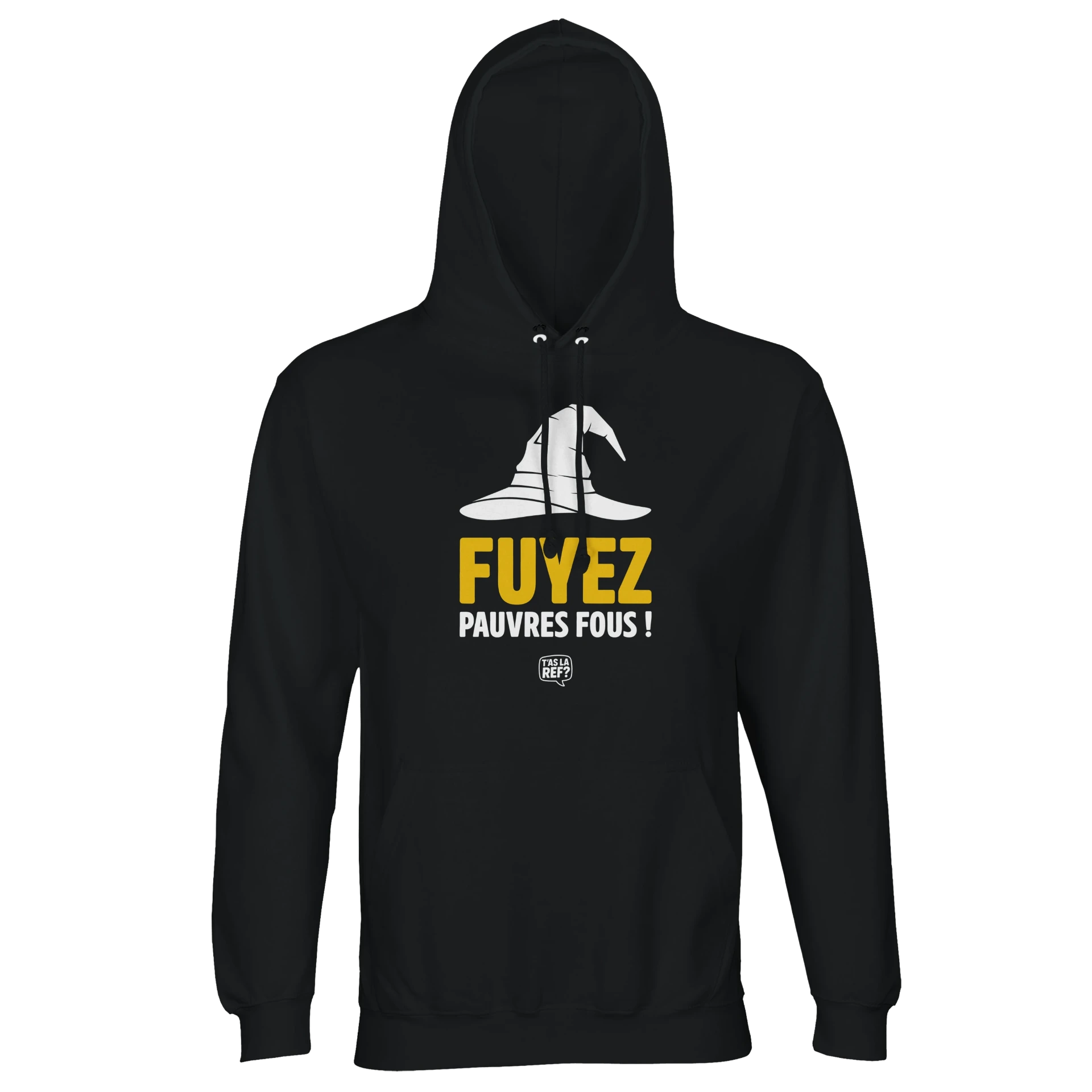 Hoodie sombre unisexe | Fuyez, pauvres fous !