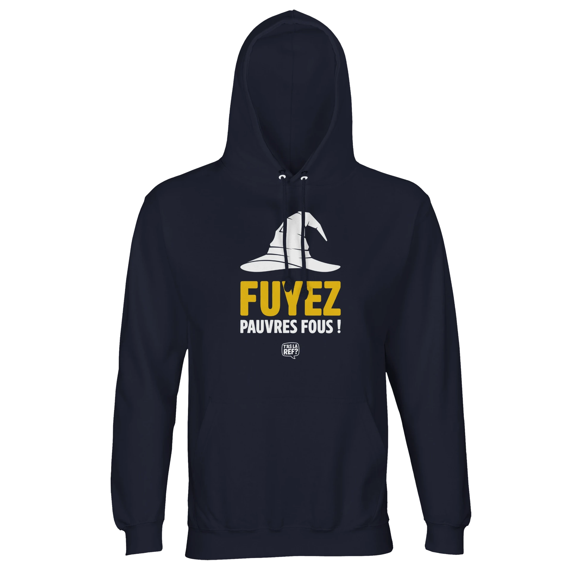 Hoodie sombre unisexe | Fuyez, pauvres fous !