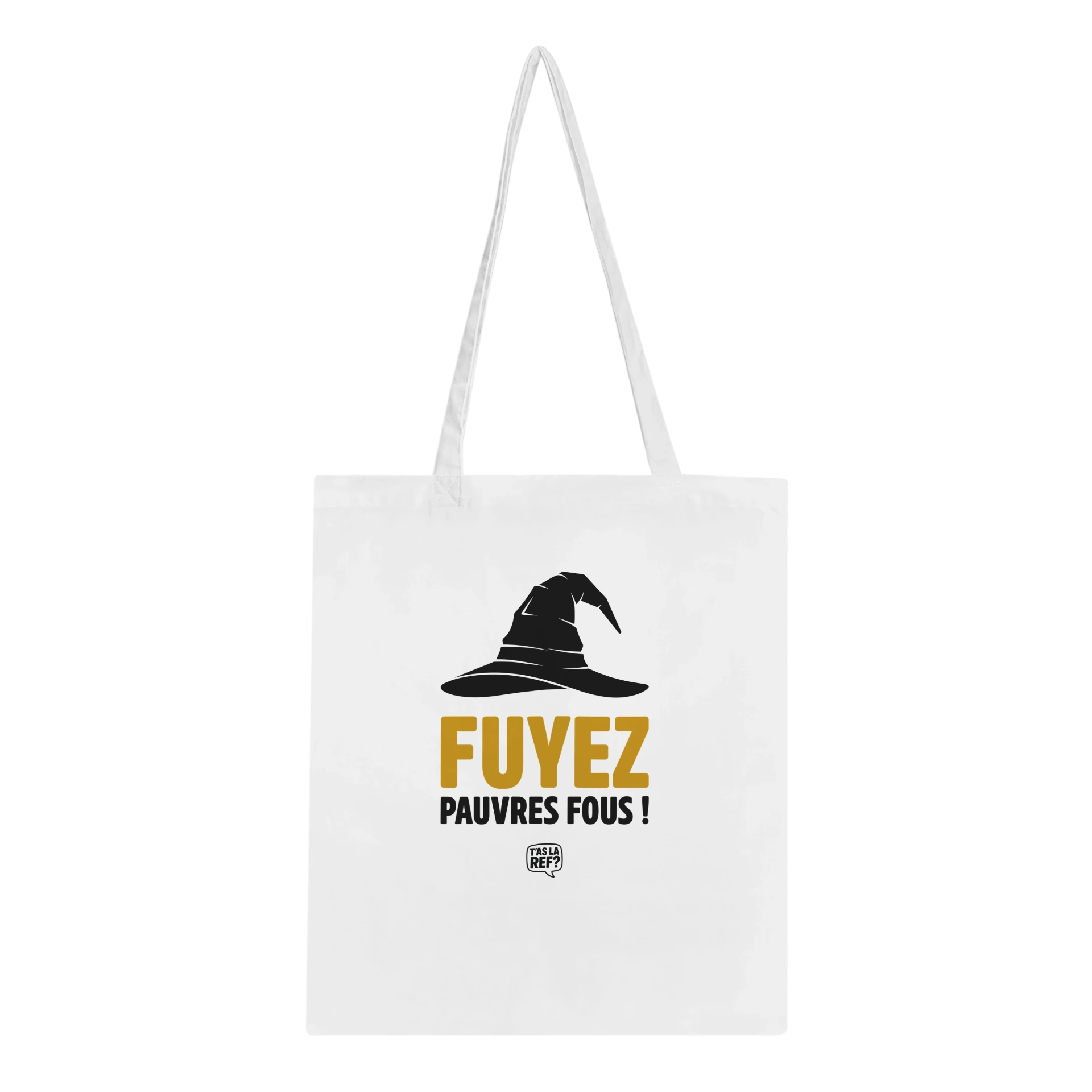 Tote bag blanc | Fuyez, pauvres fous !